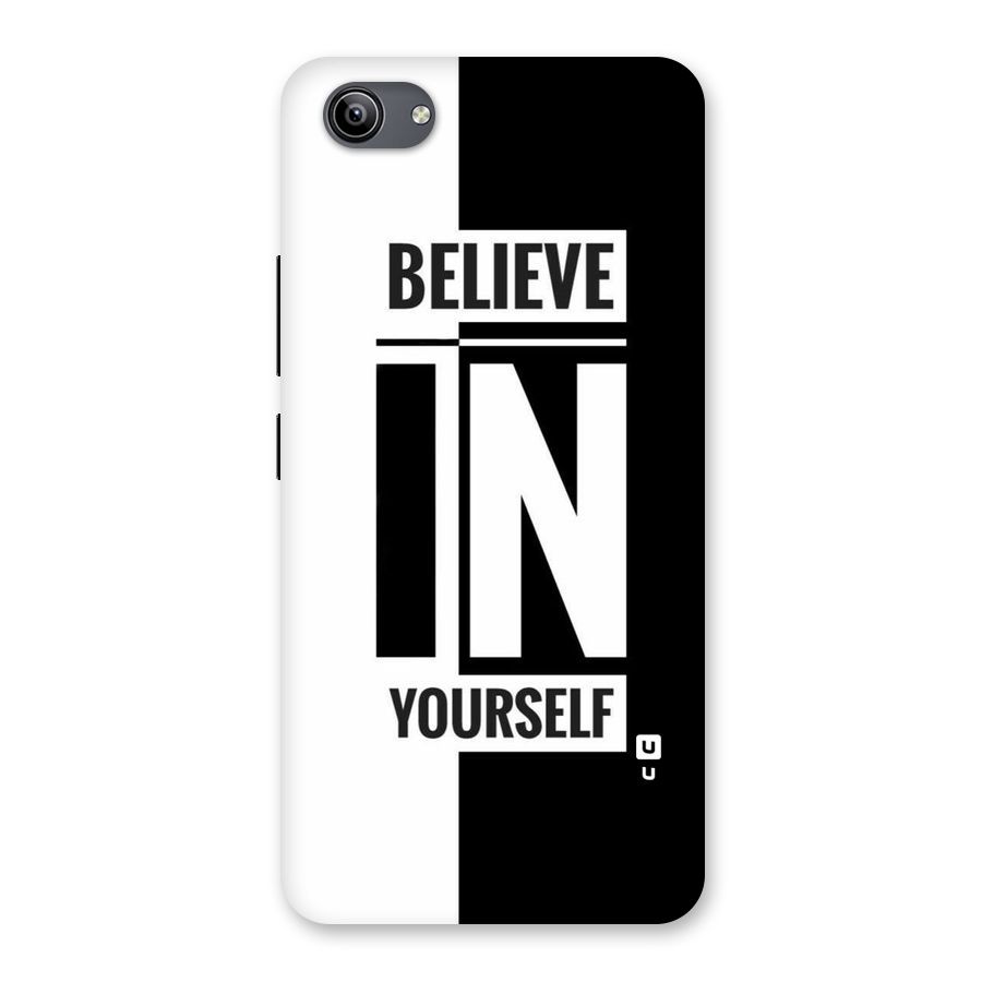 Believe Yourself Black Back Case for Vivo Y81i