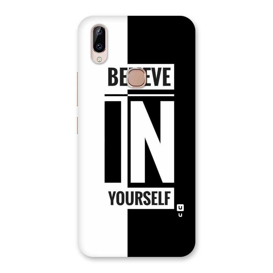 Believe Yourself Black Back Case for Vivo Y83 Pro