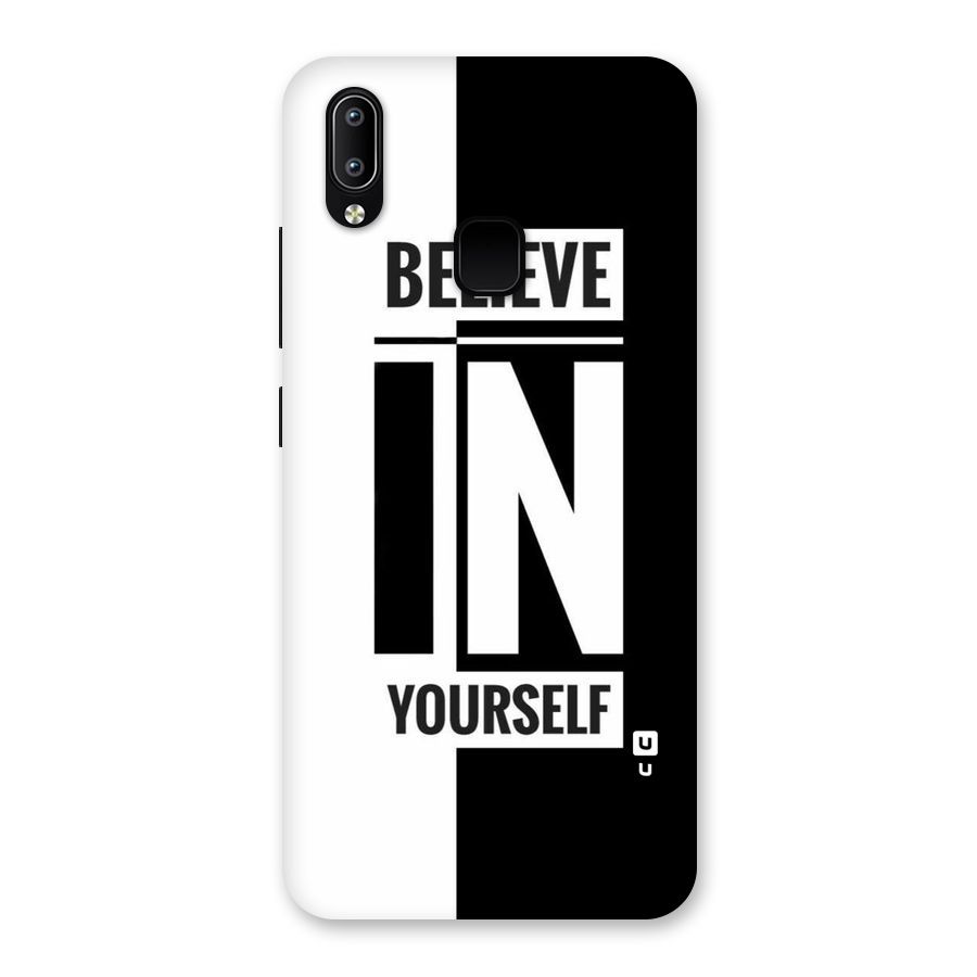Believe Yourself Black Back Case for Vivo Y93