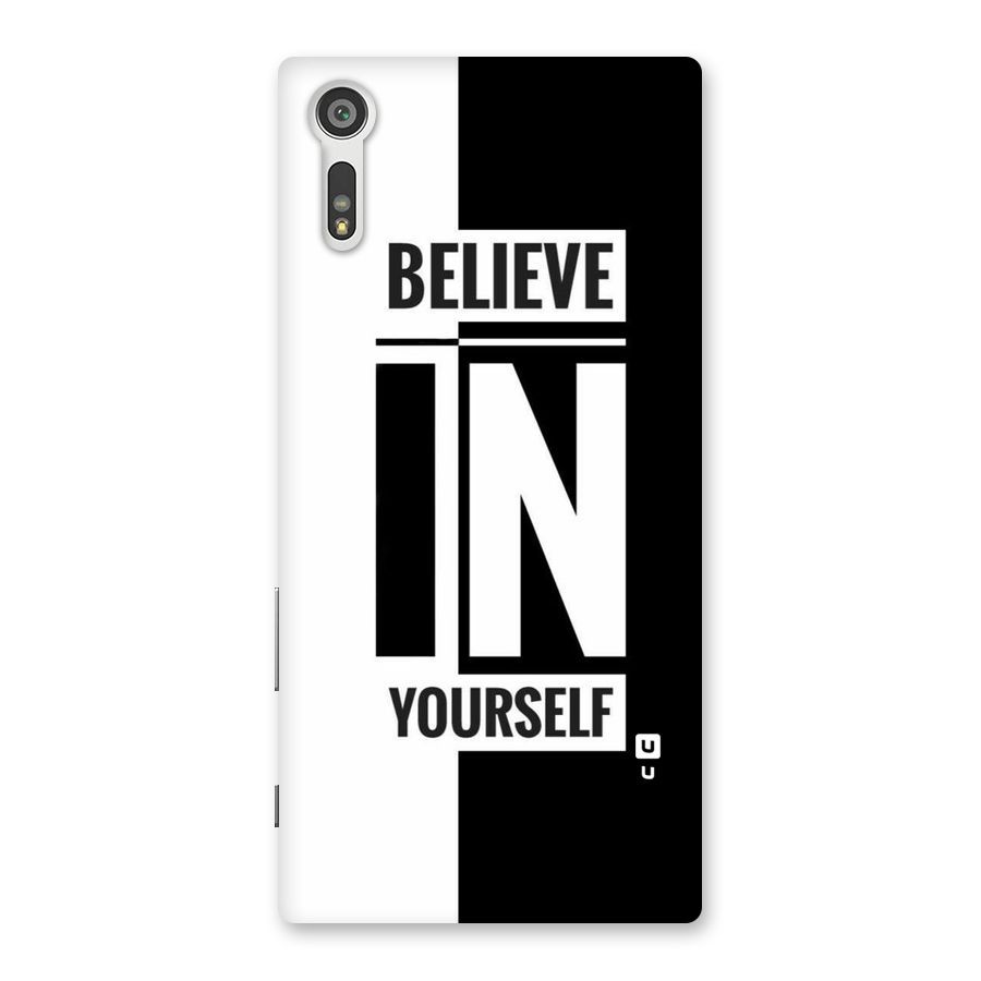 Believe Yourself Black Back Case for Xperia XZ
