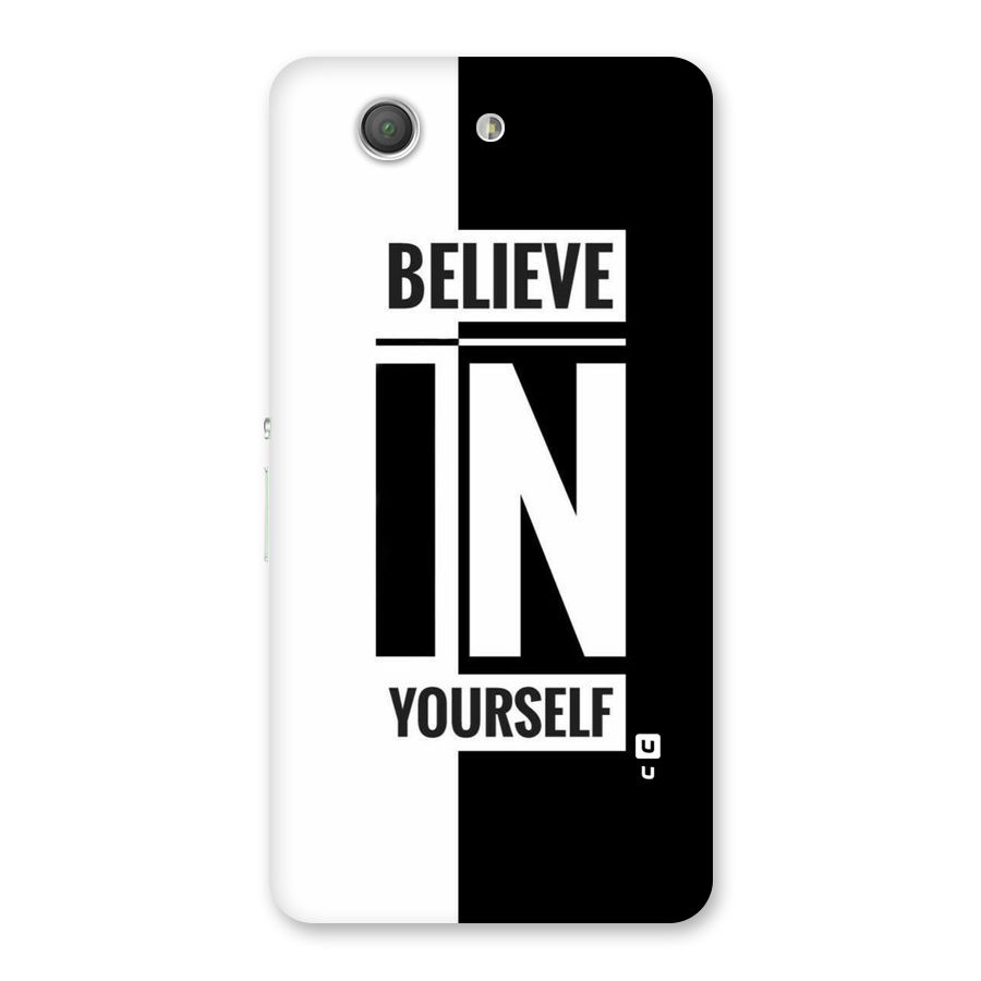 Believe Yourself Black Back Case for Xperia Z3 Compact