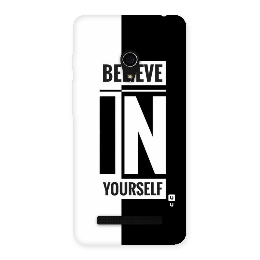 Believe Yourself Black Back Case for Zenfone 5