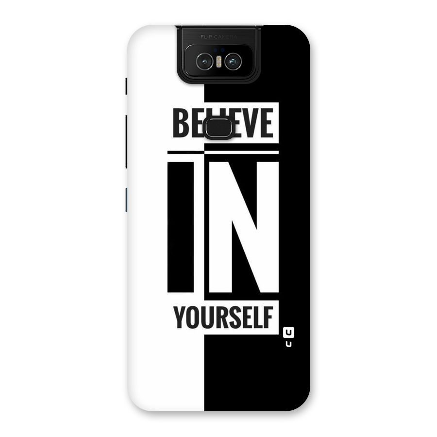 Believe Yourself Black Back Case for Zenfone 6z