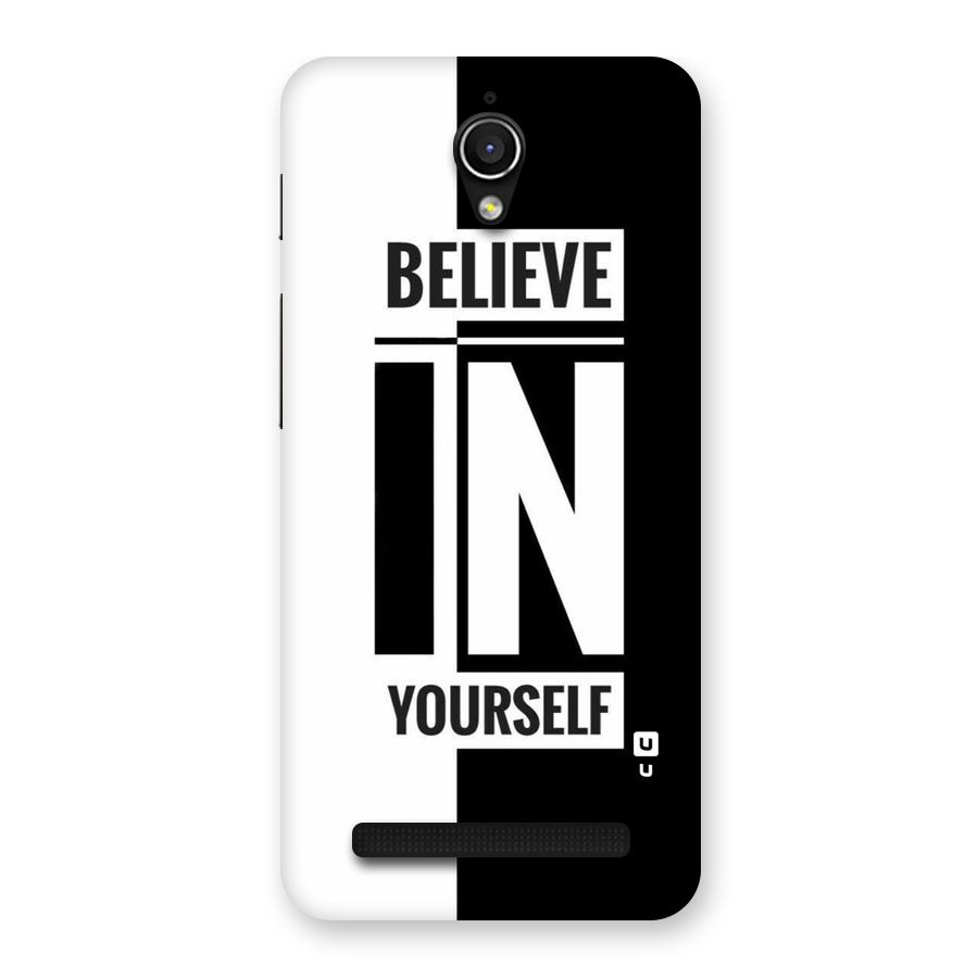 Believe Yourself Black Back Case for Zenfone Go