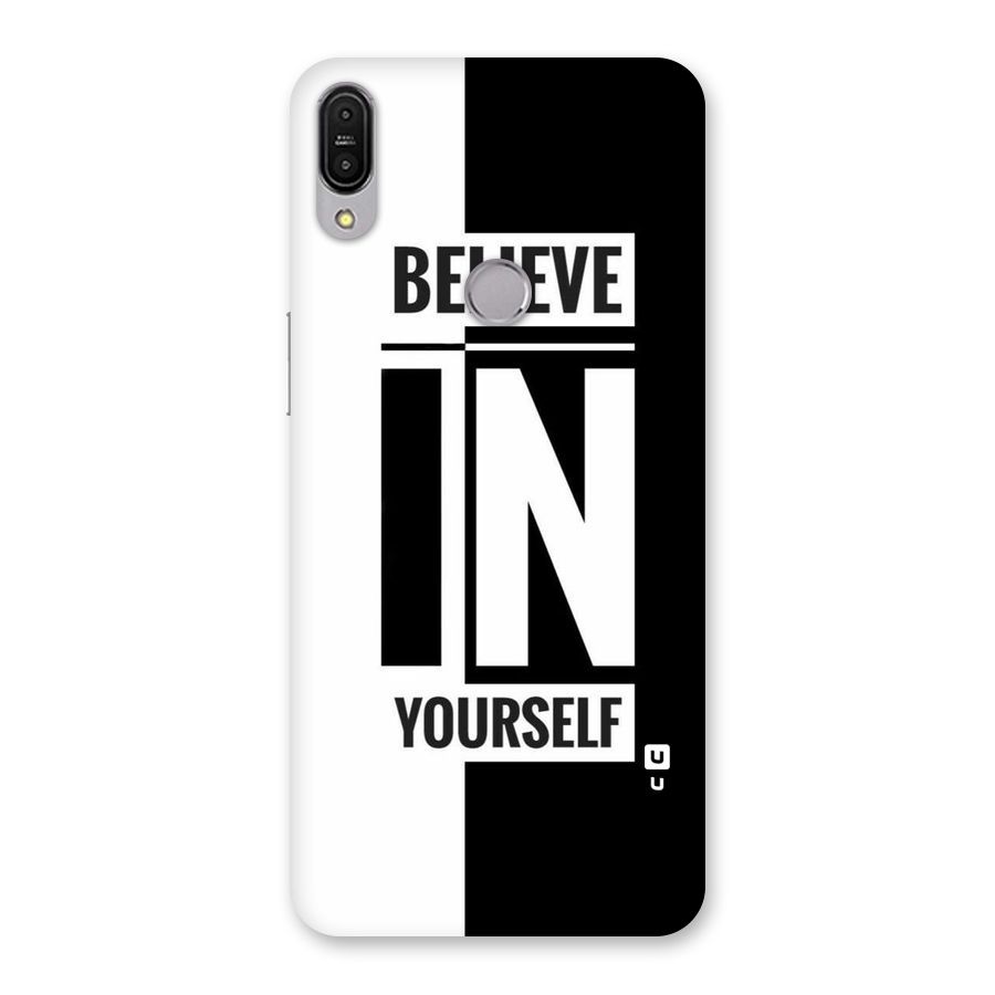 Believe Yourself Black Back Case for Zenfone Max Pro M1