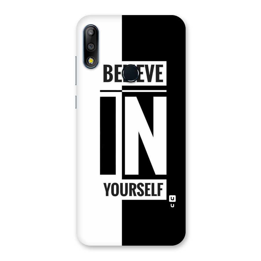 Believe Yourself Black Back Case for Zenfone Max Pro M2