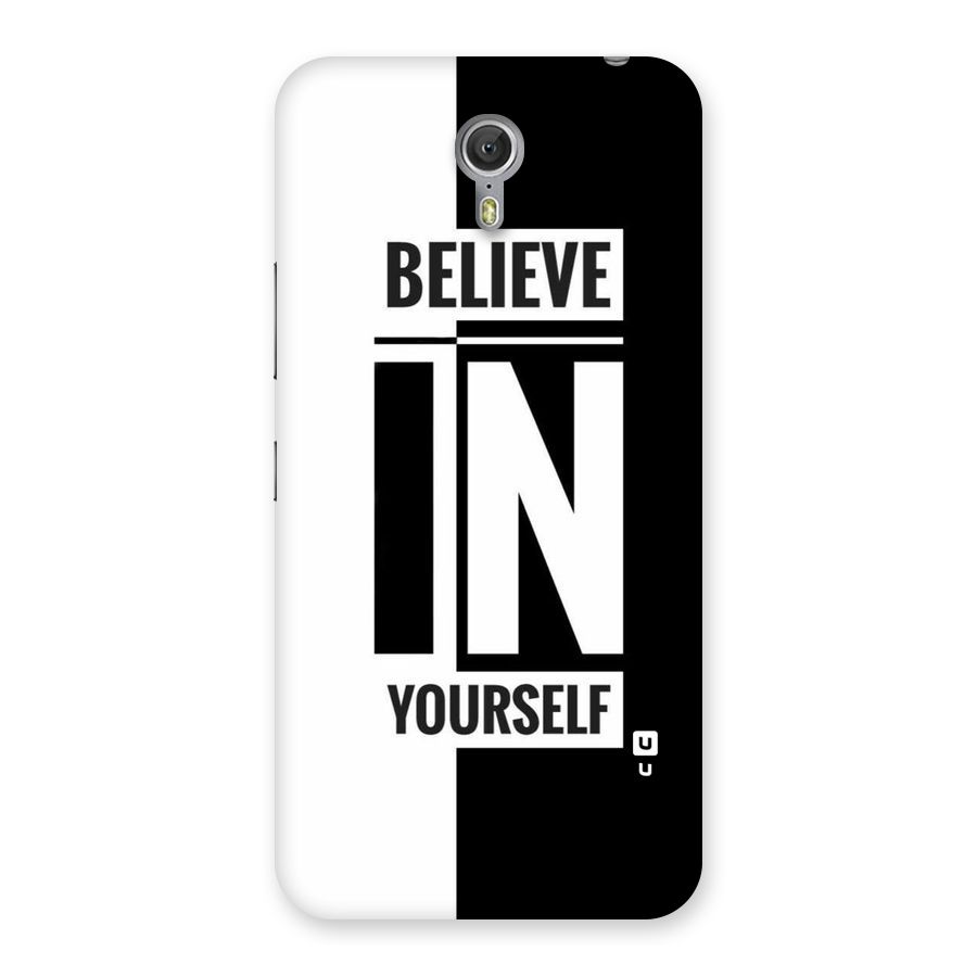Believe Yourself Black Back Case for Zuk Z1