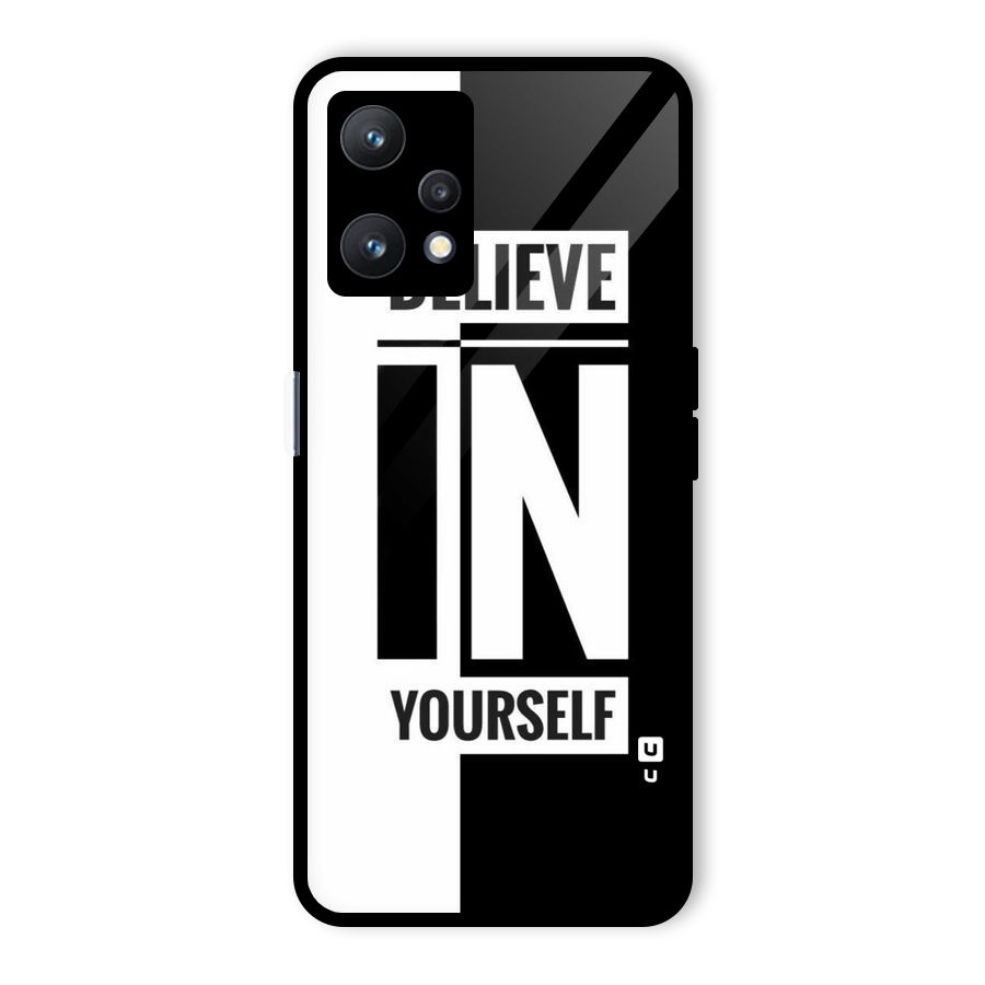 Believe Yourself Black Glass Back Case for Realme 9 Pro 5G