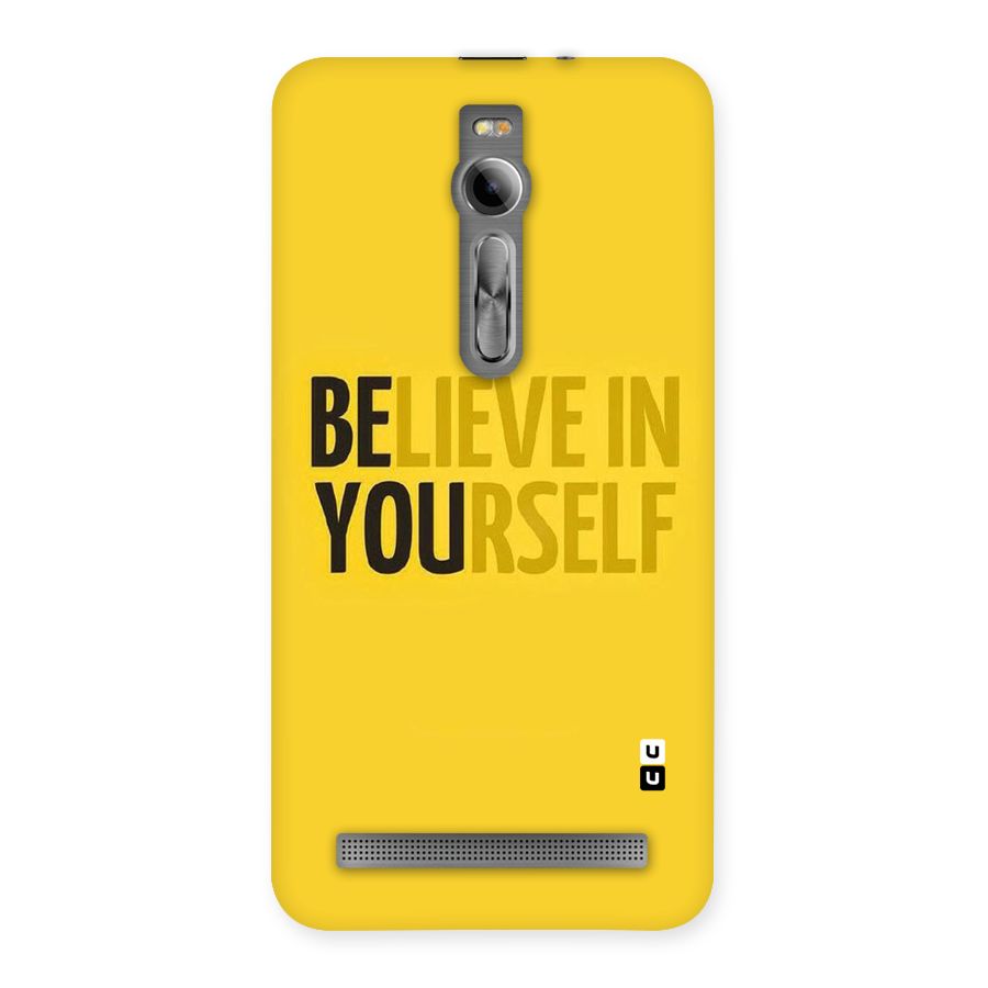Believe Yourself Yellow Back Case for Asus Zenfone 2