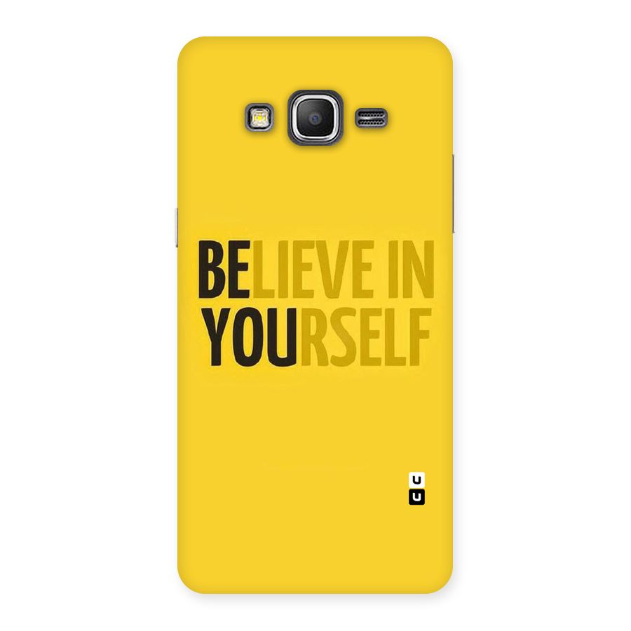 Believe Yourself Yellow Back Case for Galaxy Grand Prime