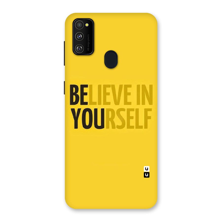 Believe Yourself Yellow Back Case for Galaxy M21