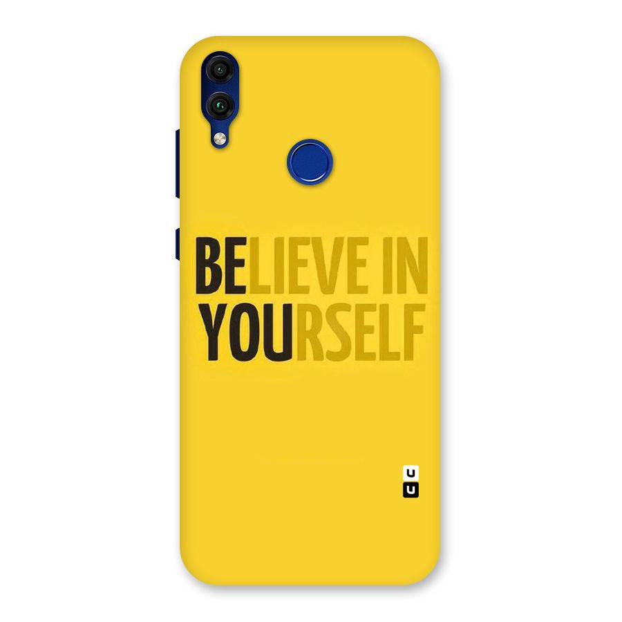 Believe Yourself Yellow Back Case for Honor 8C