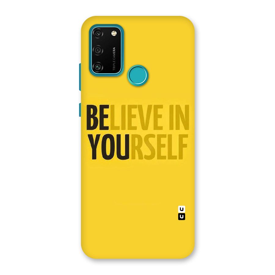 Believe Yourself Yellow Back Case for Honor 9A