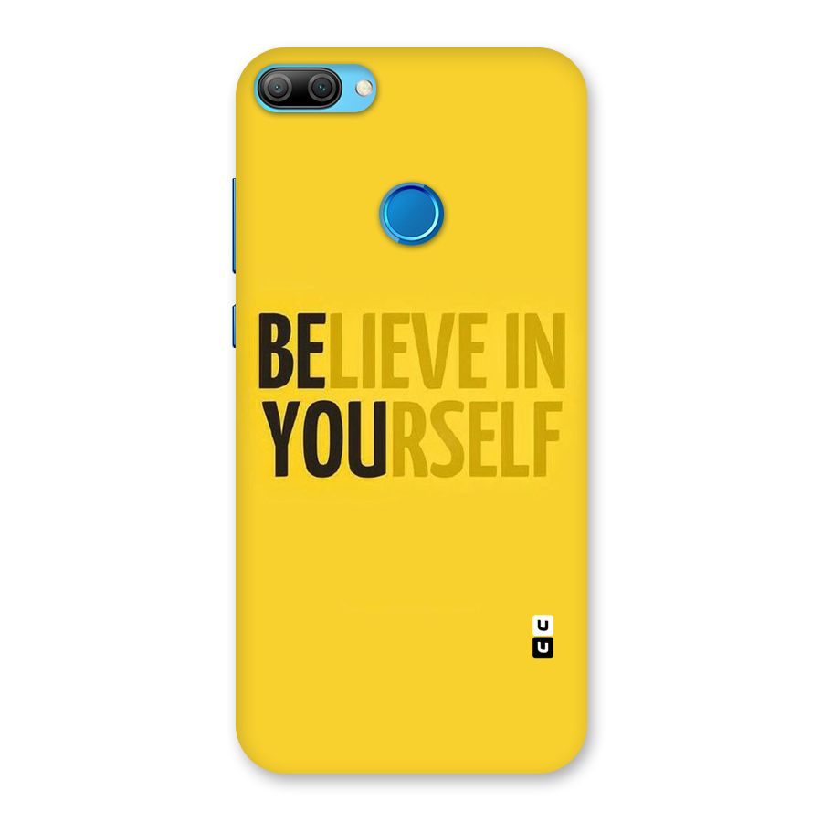 Believe Yourself Yellow Back Case for Honor 9N