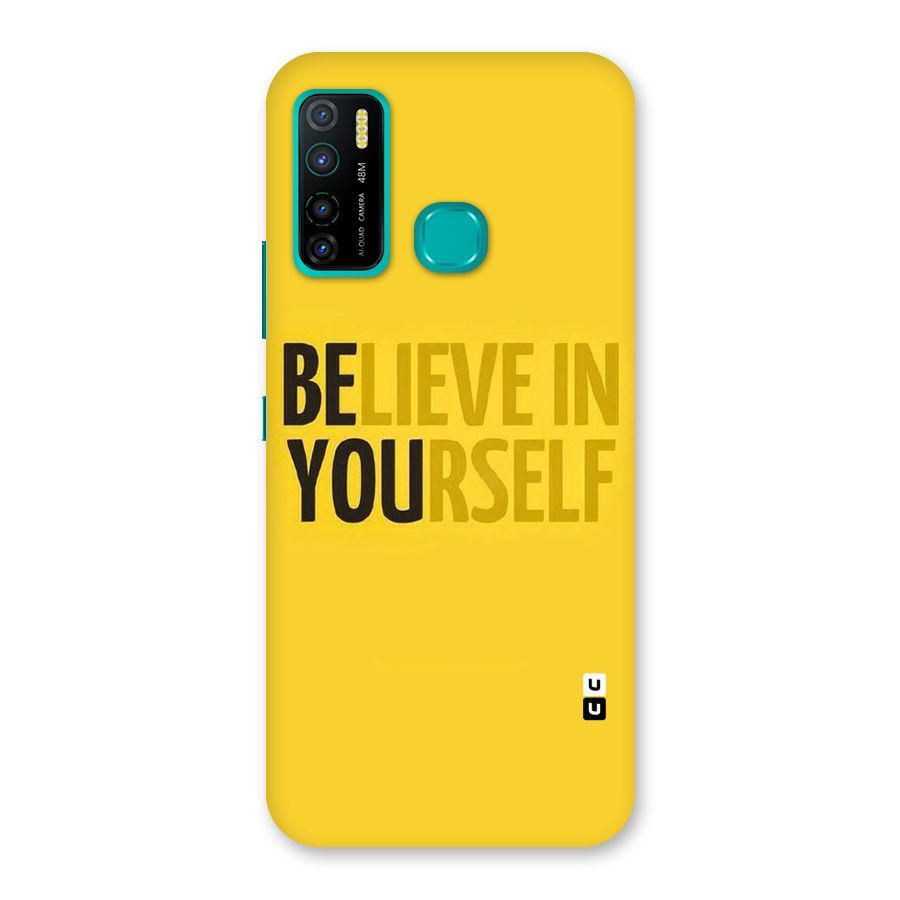 Believe Yourself Yellow Back Case for Infinix Hot 9 Pro