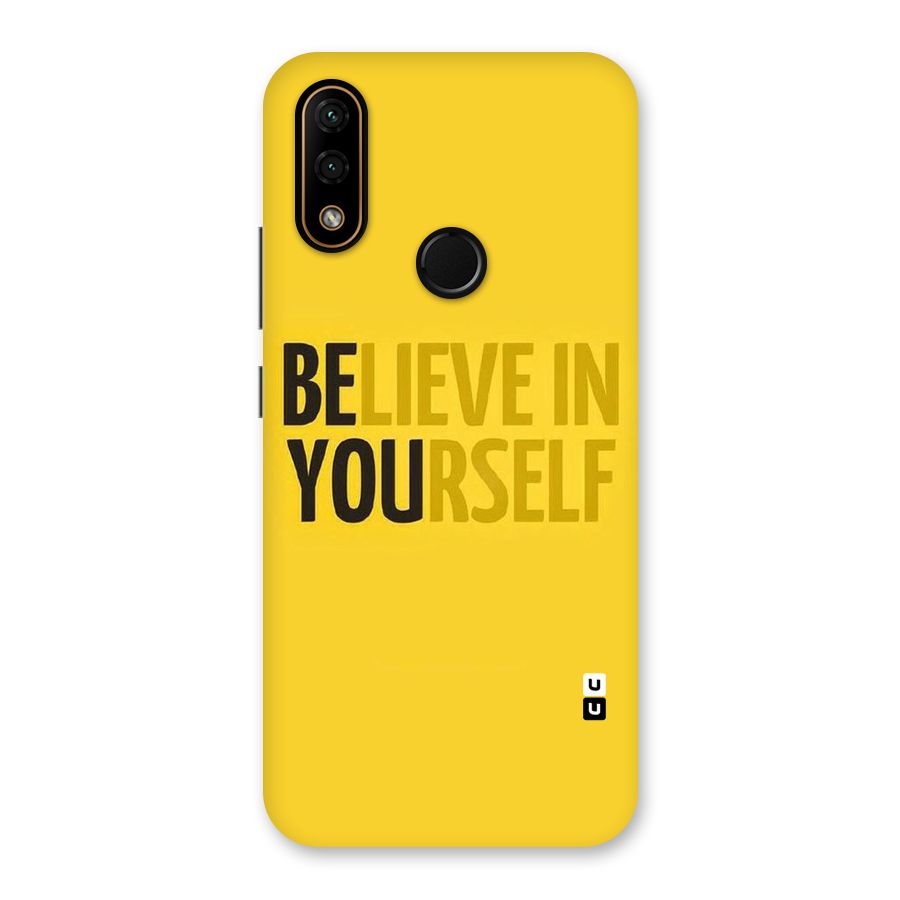 Believe Yourself Yellow Back Case for Lenovo A6 Note