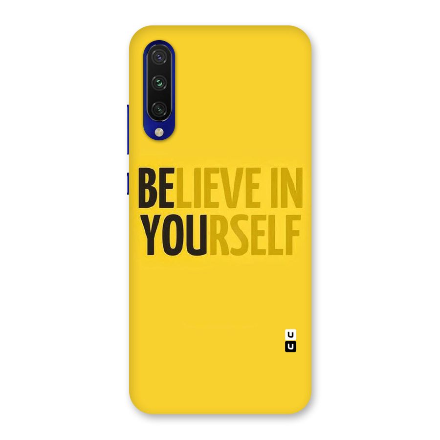 Believe Yourself Yellow Back Case for Mi A3
