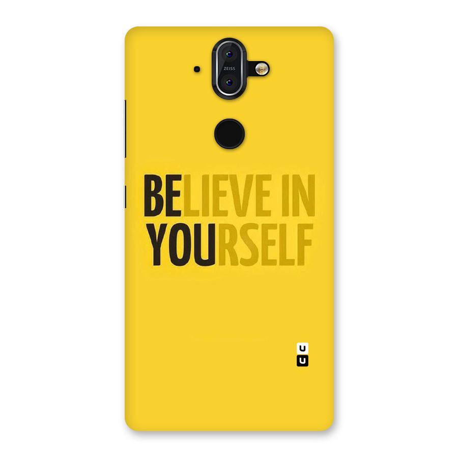 Believe Yourself Yellow Back Case for Nokia 8 Sirocco