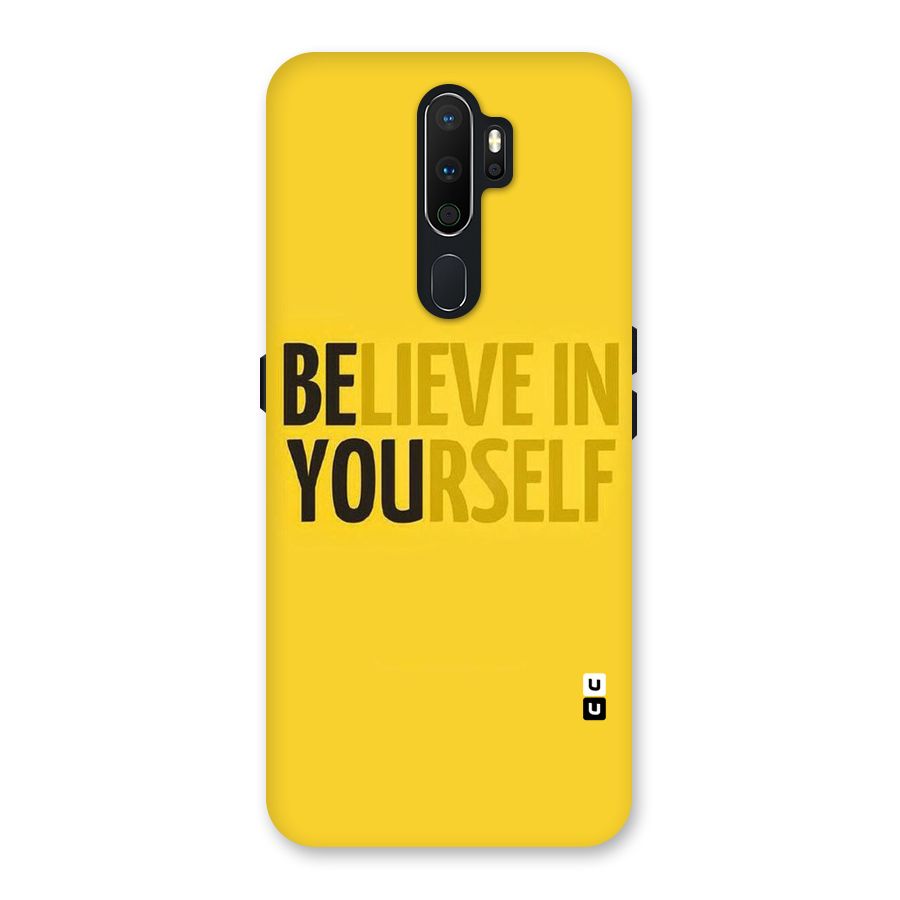 Believe Yourself Yellow Back Case for Oppo A5 (2020)