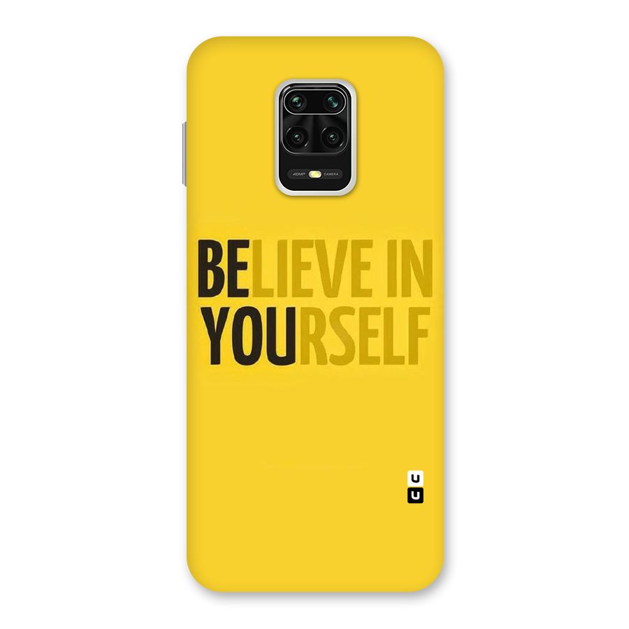 Believe Yourself Yellow Back Case for Poco M2 Pro