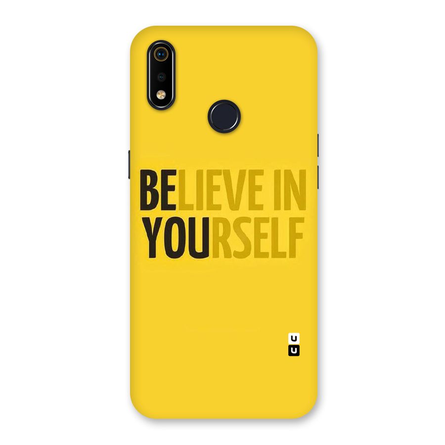 Believe Yourself Yellow Back Case for Realme 3i
