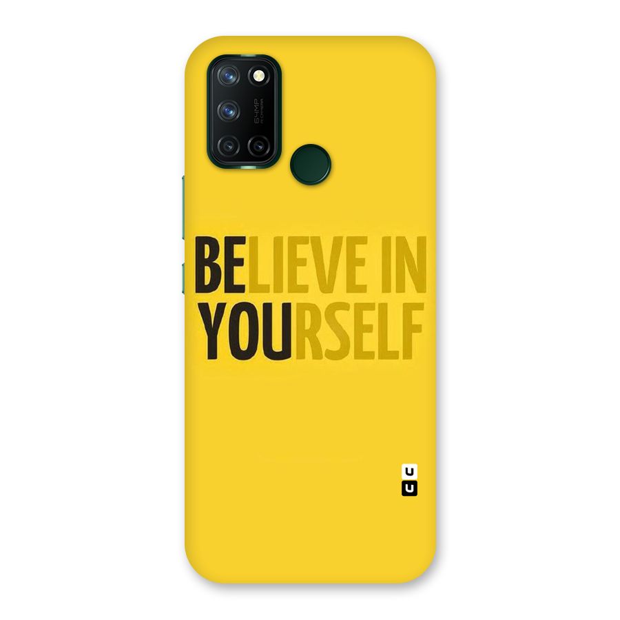 Believe Yourself Yellow Back Case for Realme 7i