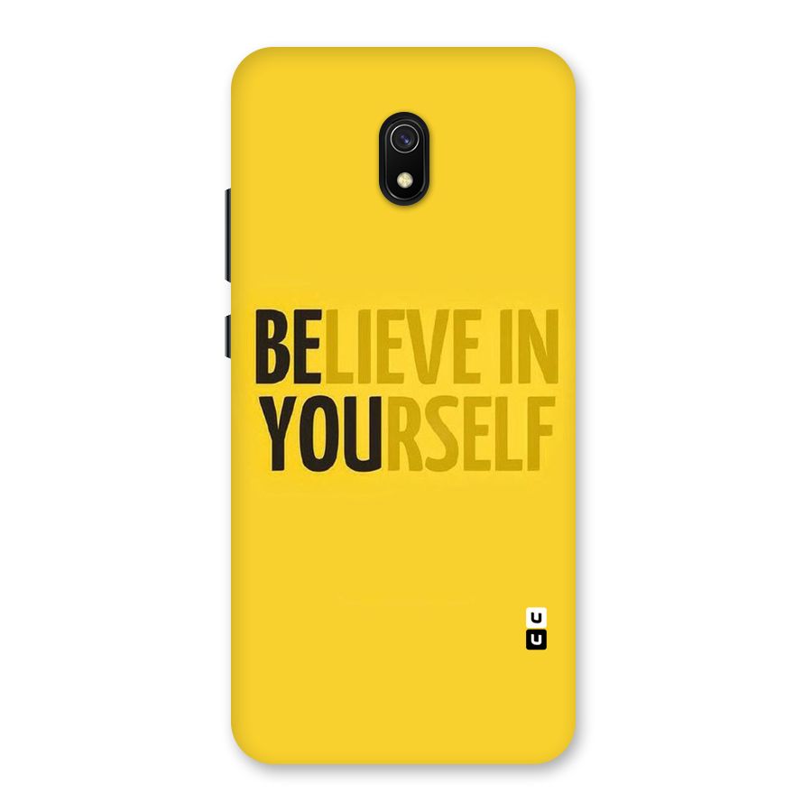 Believe Yourself Yellow Back Case for Redmi 8A