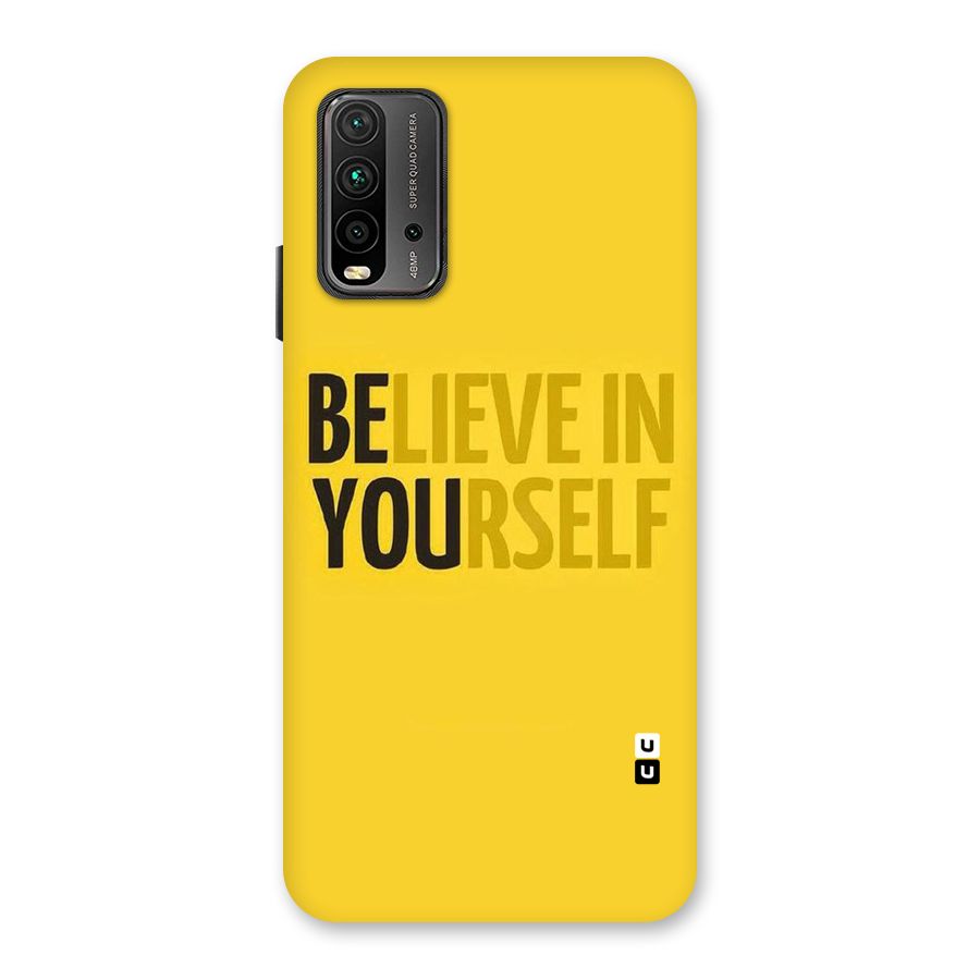 Believe Yourself Yellow Back Case for Redmi 9 Power