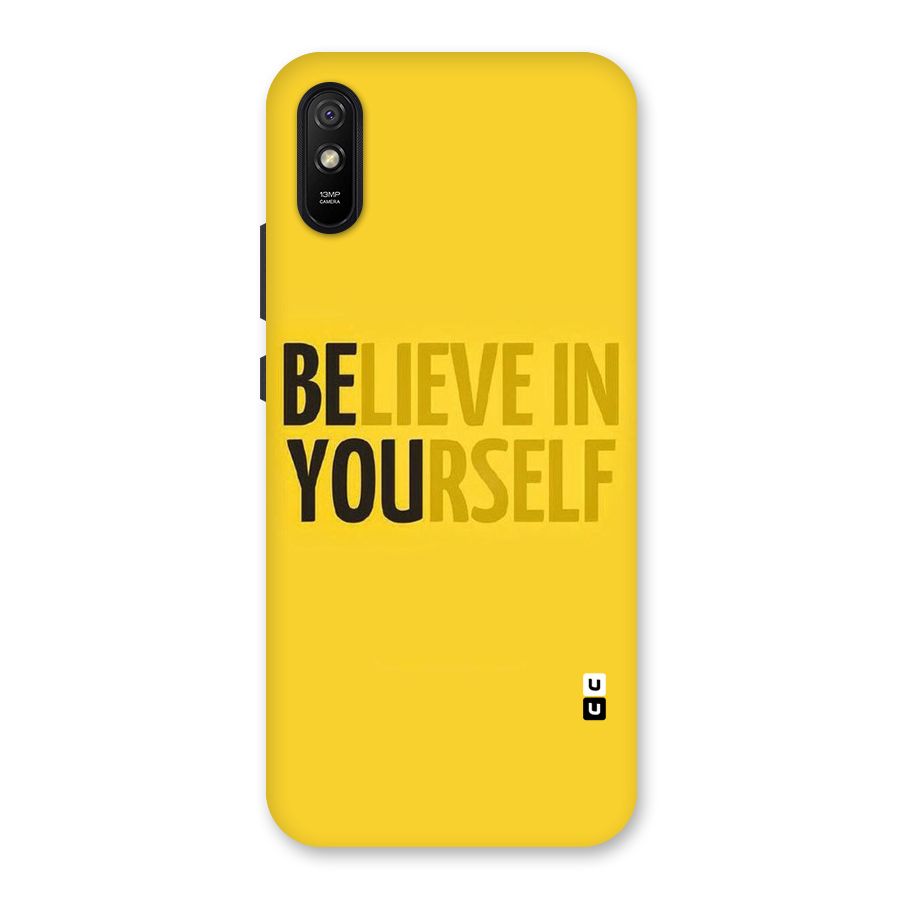 Believe Yourself Yellow Back Case for Redmi 9i