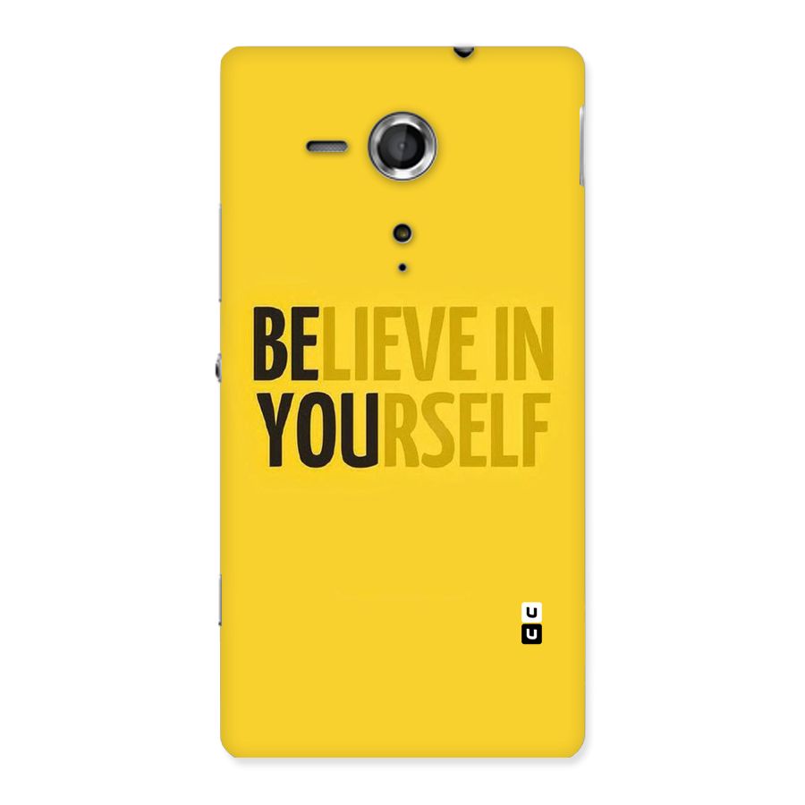 Believe Yourself Yellow Back Case for Sony Xperia SP