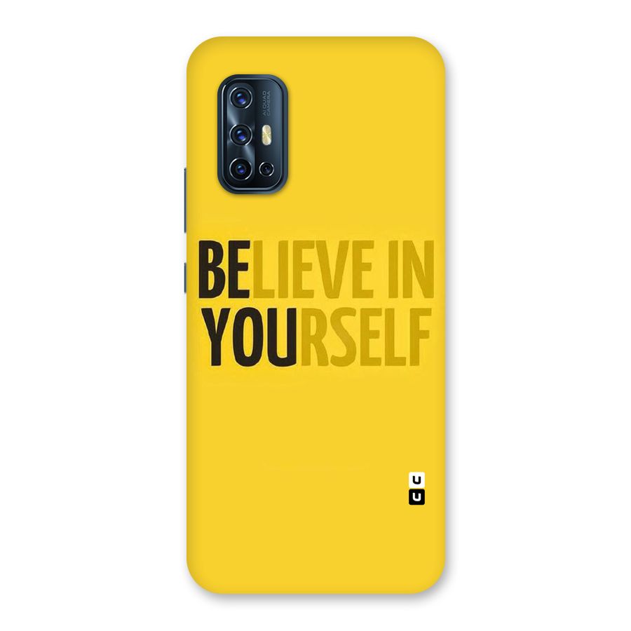 Believe Yourself Yellow Back Case for Vivo V17