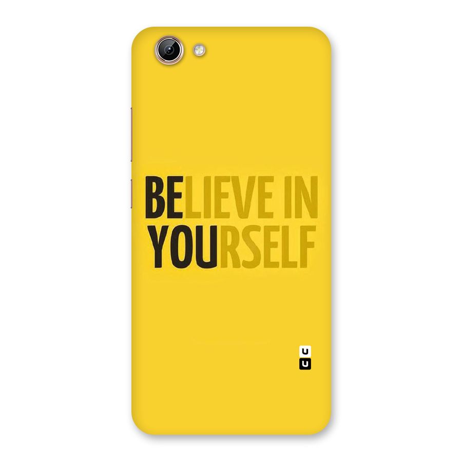 Believe Yourself Yellow Back Case for Vivo Y71i