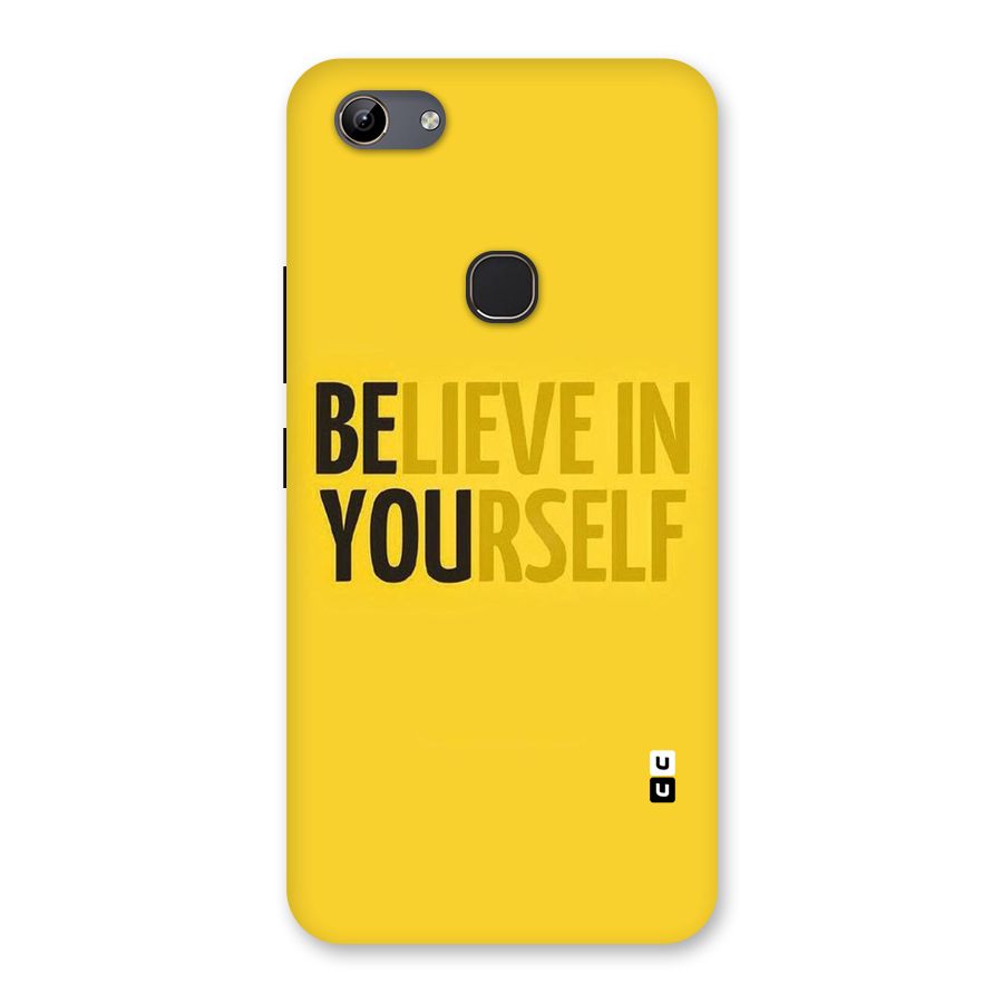 Believe Yourself Yellow Back Case for Vivo Y81