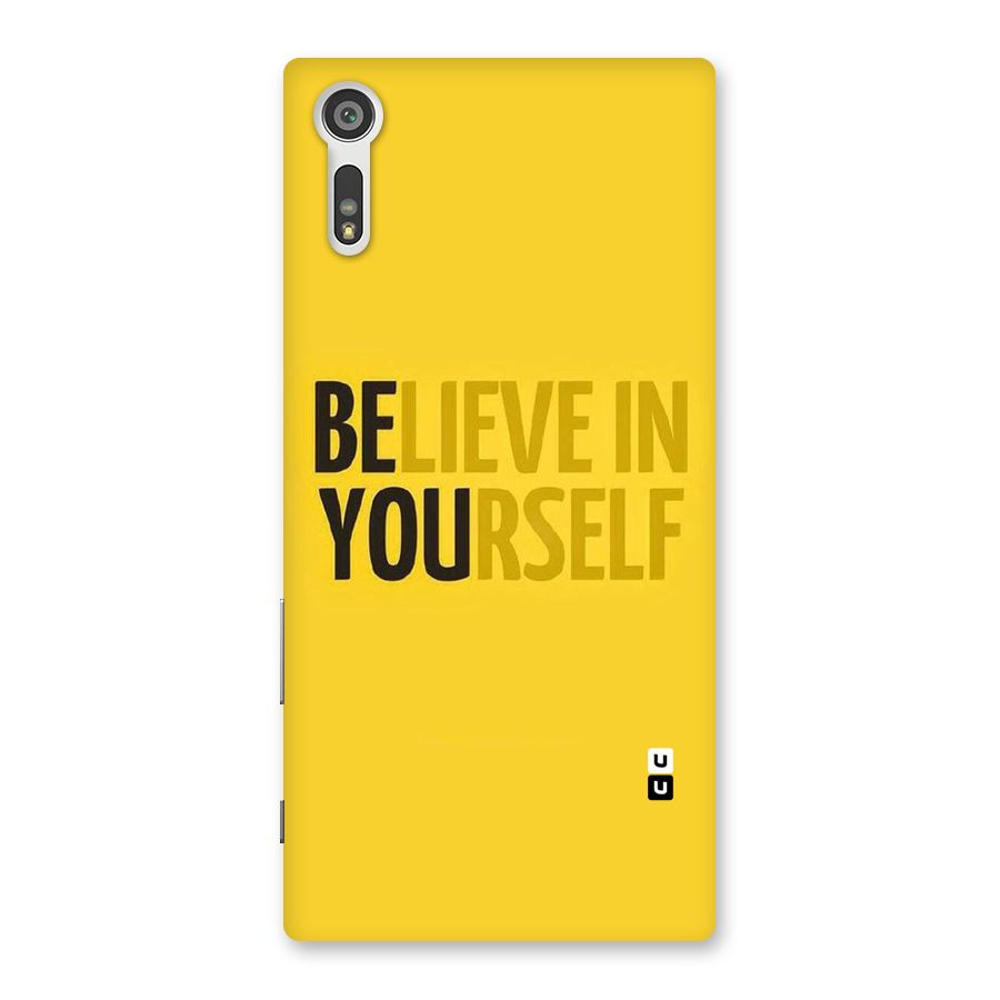 Believe Yourself Yellow Back Case for Xperia XZ