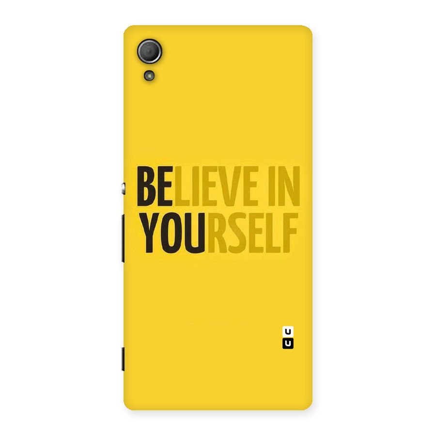 Believe Yourself Yellow Back Case for Xperia Z3 Plus