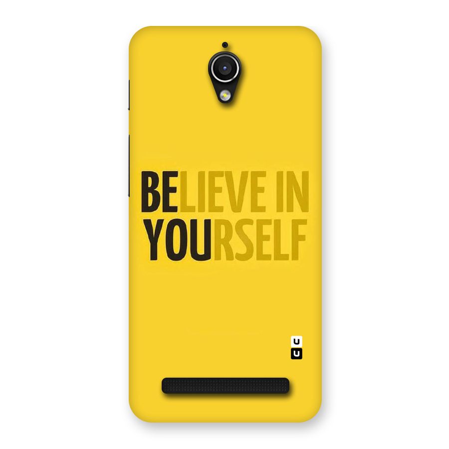 Believe Yourself Yellow Back Case for Zenfone Go