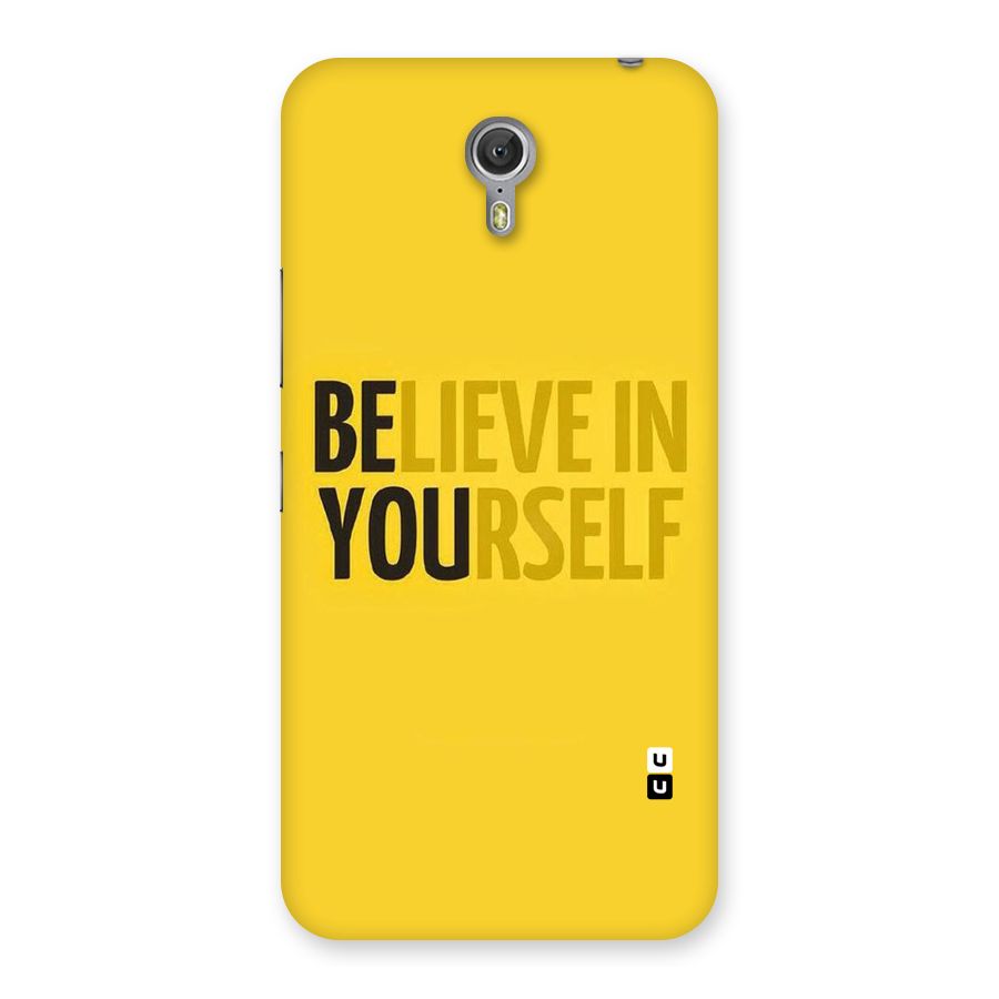 Believe Yourself Yellow Back Case for Zuk Z1