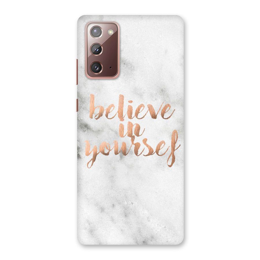 Believe in Yourself Back Case for Galaxy Note 20