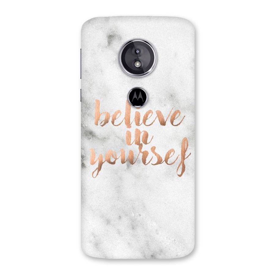 Believe in Yourself Back Case for Moto E5