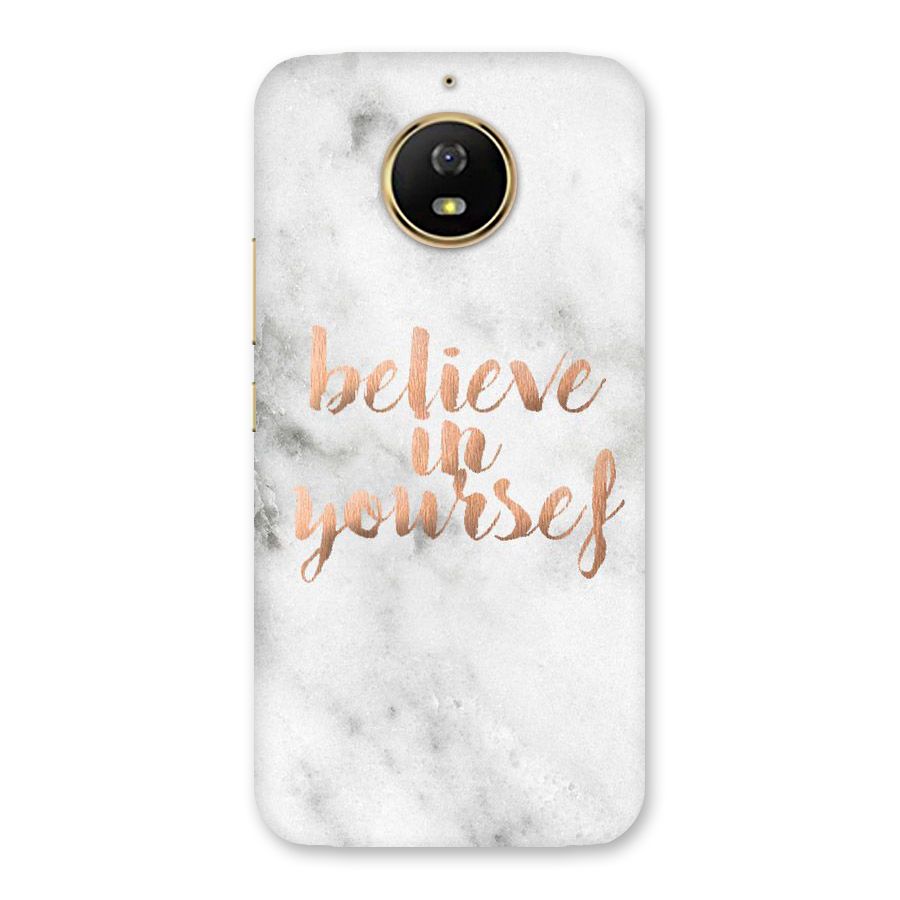 Believe in Yourself Back Case for Moto G5s
