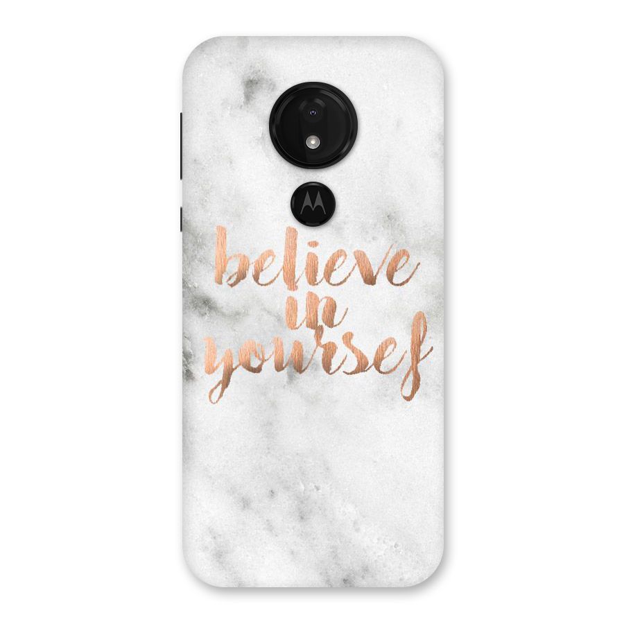 Believe in Yourself Back Case for Moto G7 Power