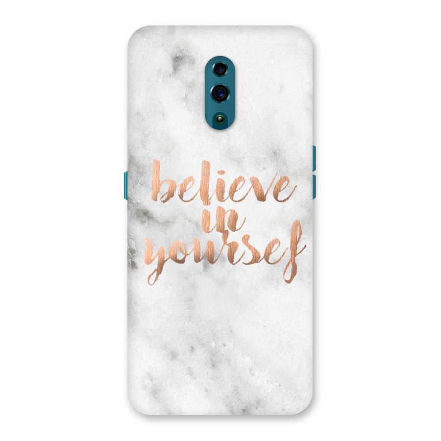 Believe in Yourself Back Case for Oppo Reno