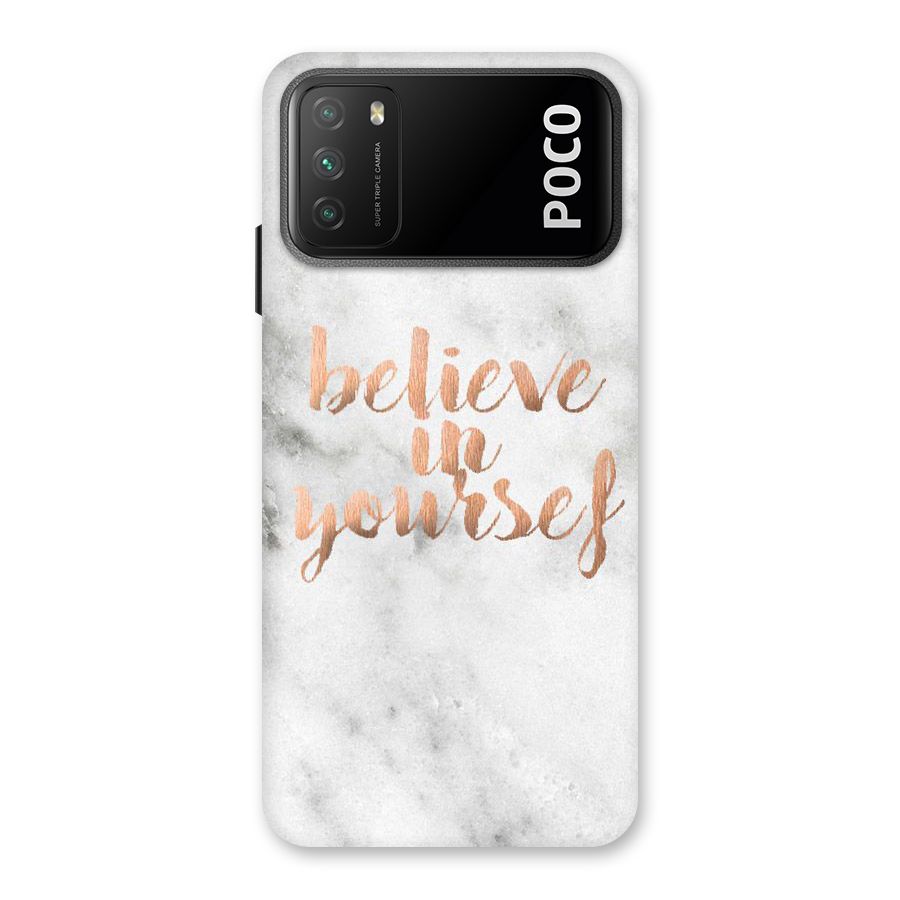 Believe in Yourself Back Case for Poco M3