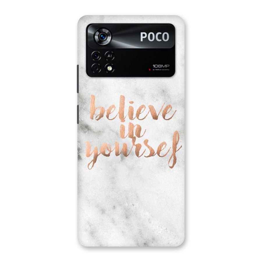 Believe in Yourself Back Case for Poco X4 Pro 5G
