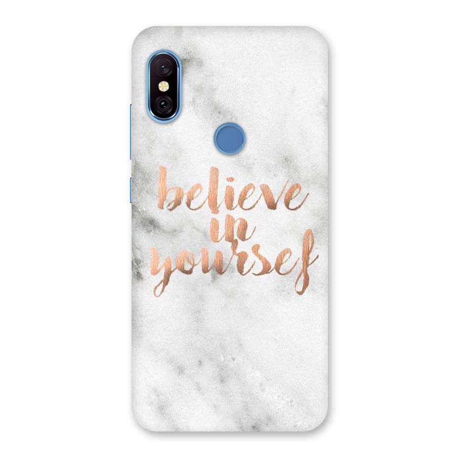 Believe in Yourself Back Case for Redmi Note 6 Pro