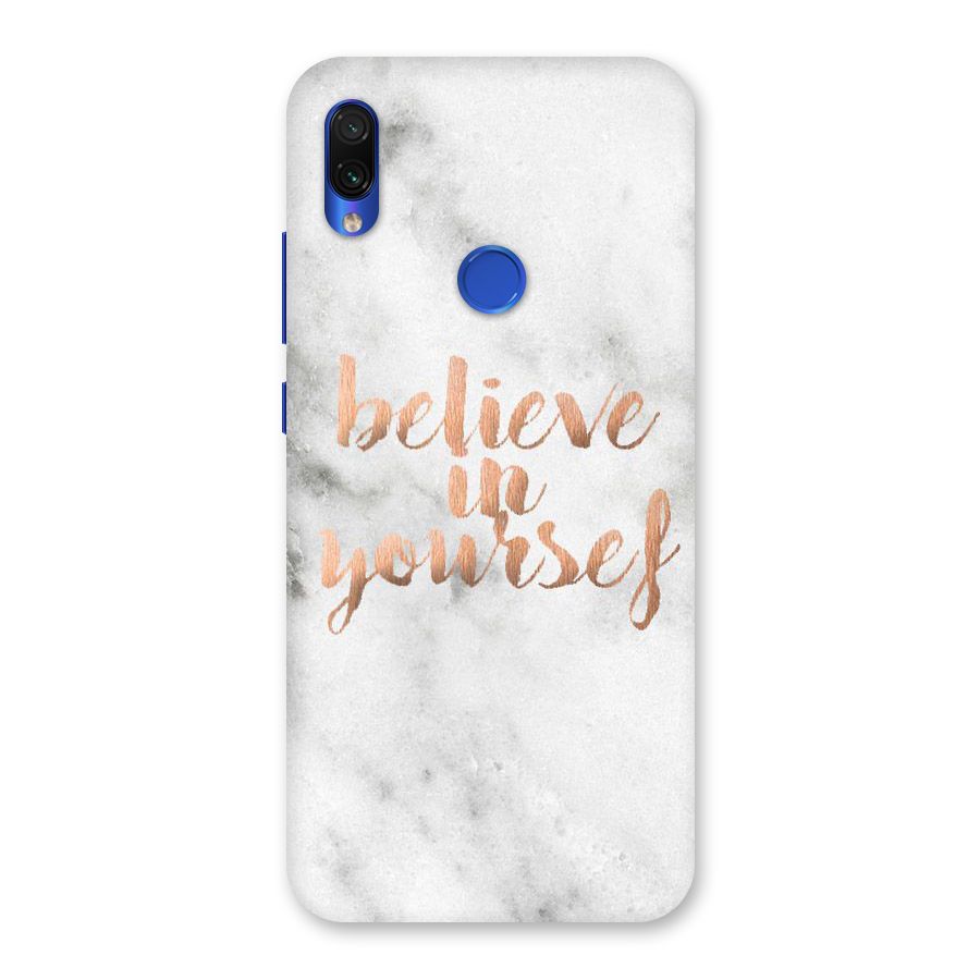 Believe in Yourself Back Case for Redmi Note 7S