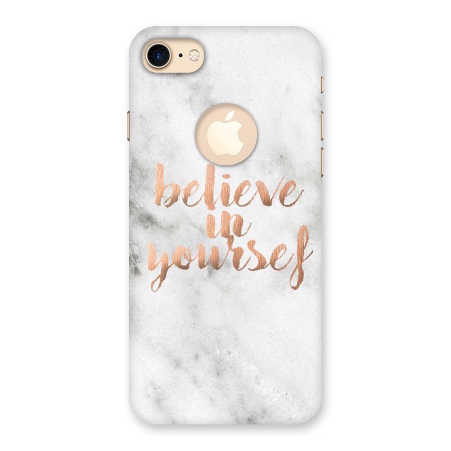 Believe in Yourself Back Case for iPhone 7 Logo Cut