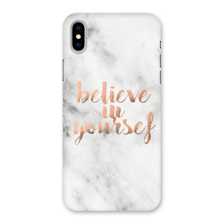Believe in Yourself Back Case for iPhone XS