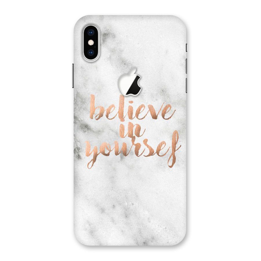 Believe in Yourself Back Case for iPhone XS Max Apple Cut