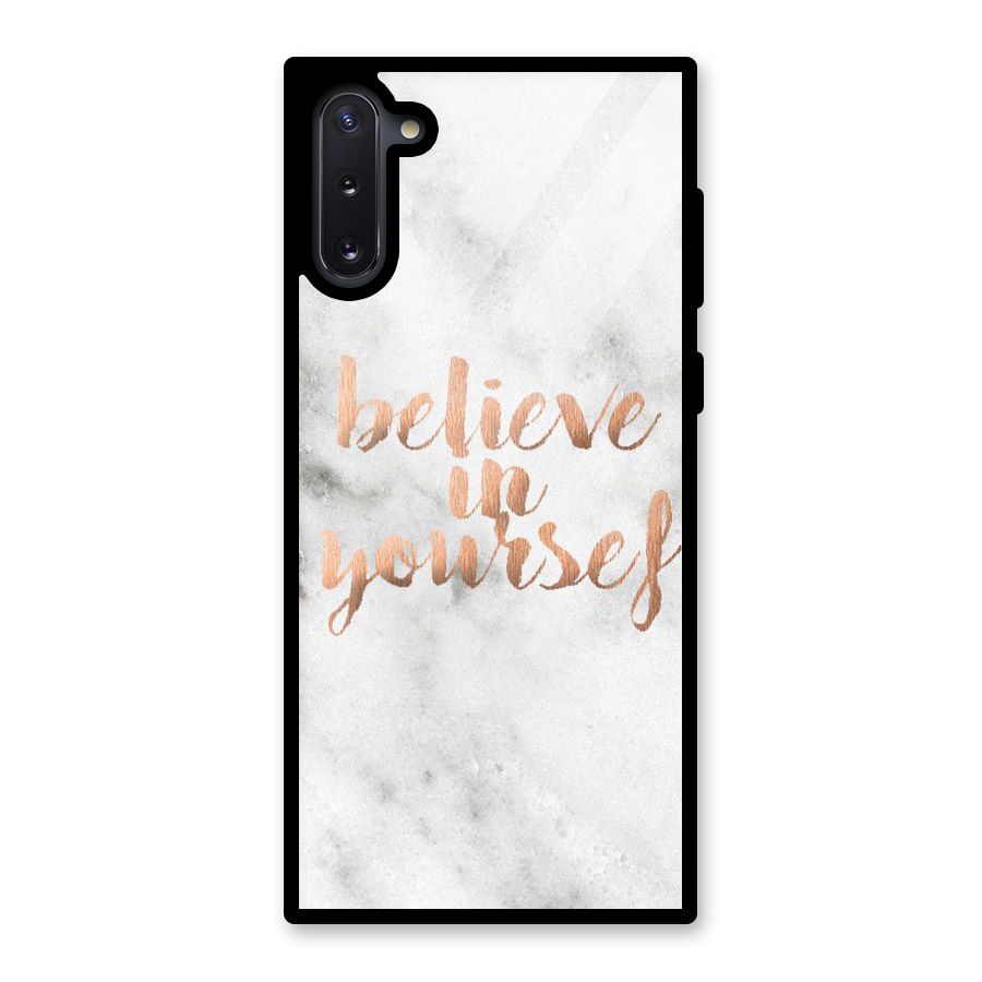 Believe in Yourself Glass Back Case for Galaxy Note 10
